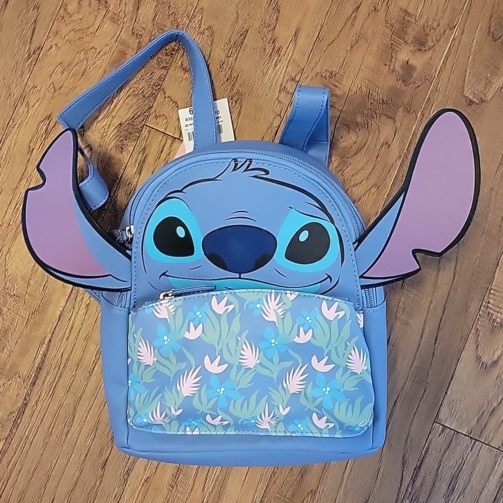 Stitch vinyl backpack